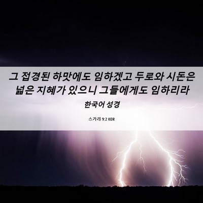 Picture 06 - 스가랴 9:2 KOR - 그 접경된 하맛에도 임하겠고 두로와 - Bible Verse Picture