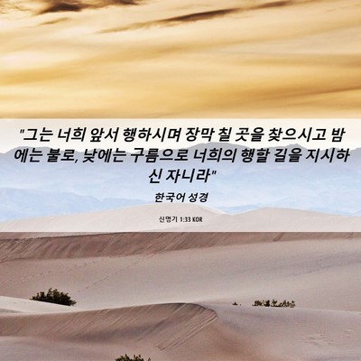 Picture 06 - 신명기 1:33 KOR - 