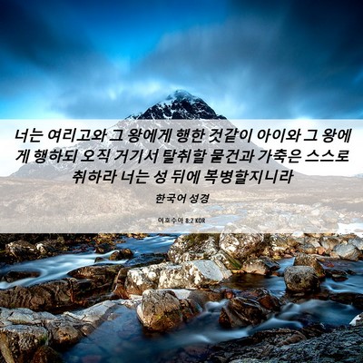 Picture 06 - 여호수아 8:2 KOR - 너는 여리고와 그 왕에게 행한 - Bible Verse Picture