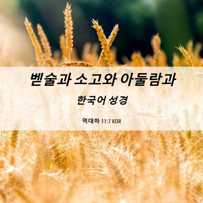 Picture 06 - 역대하 11:7 KOR - 벧술과 소고와 - Bible Verse Picture