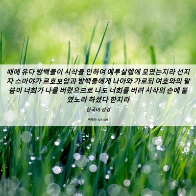 Picture 06 - 역대하 12:5 KOR - 때에 유다 방백들이 시삭을 인하여 - Bible Verse Picture