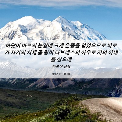 Picture 06 - 열왕기상 11:19 KOR - 하닷이 바로의 눈앞에 크게 은총을 - Bible Verse Picture