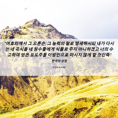 Picture 06 - 이사야 62:8 KOR - 