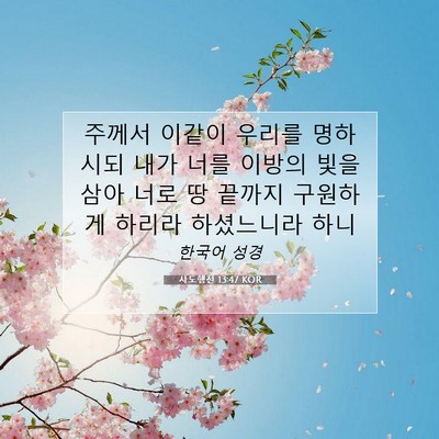 Picture 07 - 사도행전 13:47 KOR - 주께서 이같이 우리를 명하시되 내가 - Bible Verse Picture