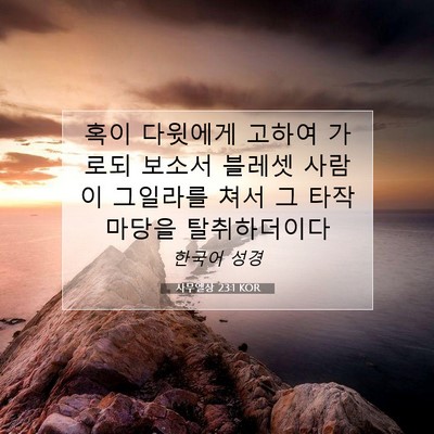 Picture 07 - 사무엘상 23:1 KOR - 혹이 다윗에게 고하여 가로되 보소서 - Bible Verse Picture