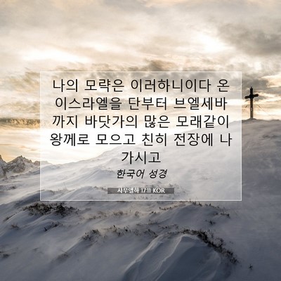 Picture 07 - 사무엘하 17:11 KOR - 나의 모략은 이러하니이다 온 - Bible Verse Picture