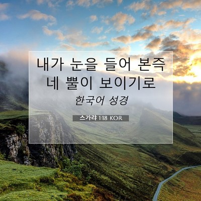 Picture 07 - 스가랴 1:18 KOR - 내가 눈을 들어 본즉 네 뿔이 - Bible Verse Picture