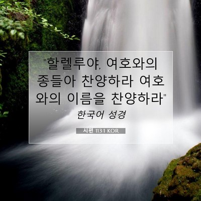 Picture 07 - 시편 113:1 KOR - 