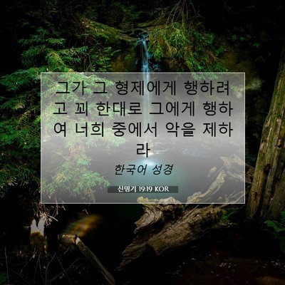 Picture 07 - 신명기 19:19 KOR - 그가 그 형제에게 행하려고 꾀 - Bible Verse Picture