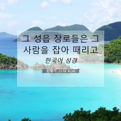 Picture 07 - 신명기 22:18 KOR - 그 성읍 장로들은 그 사람을 잡아 - Bible Verse Picture