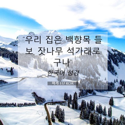 Picture 07 - 아가 1:17 KOR - 