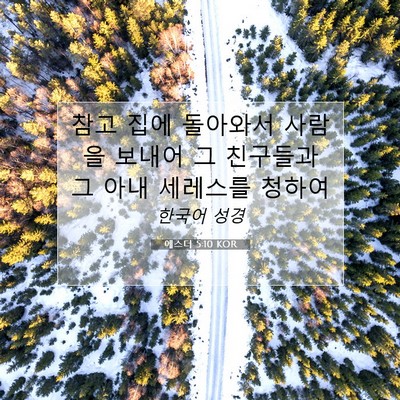 Picture 07 - 에스더 5:10 KOR - 참고 집에 돌아와서 사람을 보내어 - Bible Verse Picture