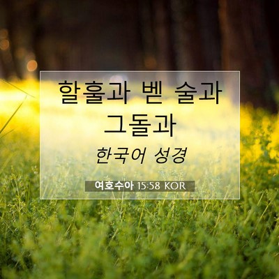Picture 07 - 여호수아 15:58 KOR - 할훌과 벧 술과 - Bible Verse Picture