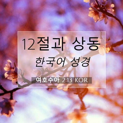 Picture 07 - 여호수아 2:13 KOR - 12절과 - Bible Verse Picture