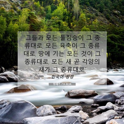 Picture 07 - 창세기 7:14 KOR - 