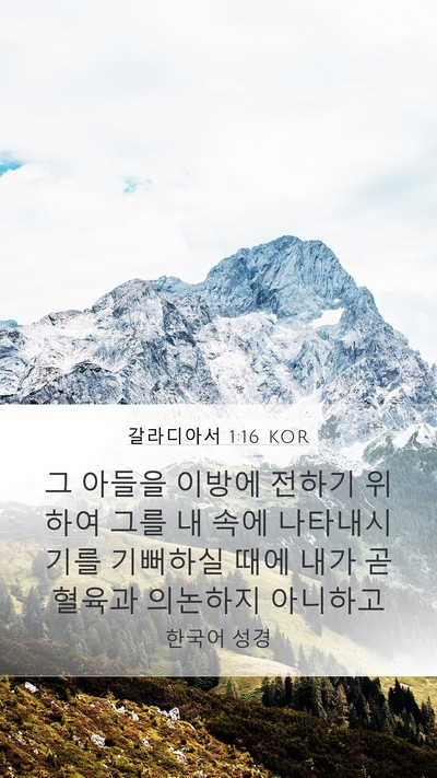 갈라디아서 1:16 KOR Bible Verse Image