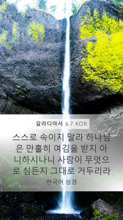 갈라디아서 6:7 KOR Bible Verse Image