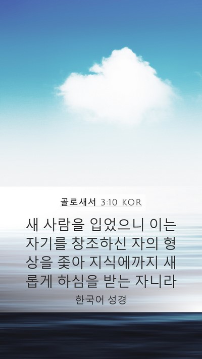 골로새서 3:10 KOR Bible Verse Image