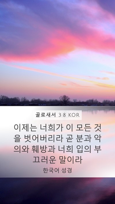 골로새서 3:8 KOR Bible Verse Image
