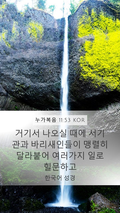 누가복음 11:53 KOR Bible Verse Image