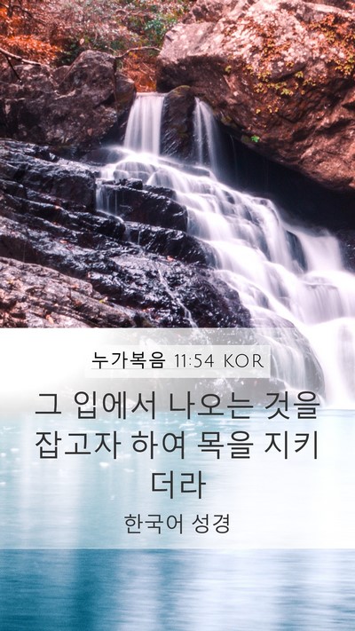 누가복음 11:54 KOR Bible Verse Image