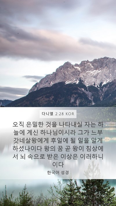 다니엘 2:28 KOR Bible Verse Image