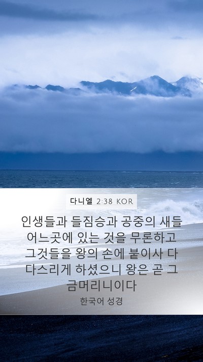 다니엘 2:38 KOR Bible Verse Image