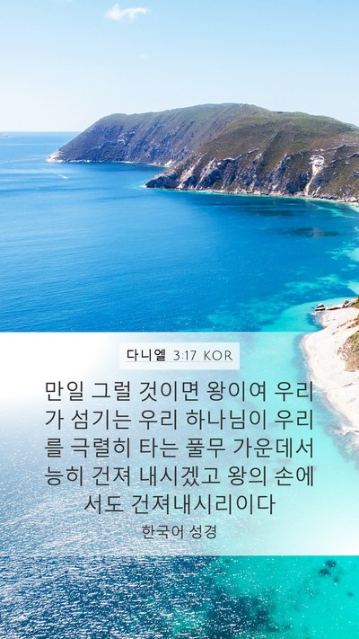 다니엘 3:17 KOR Bible Verse Image