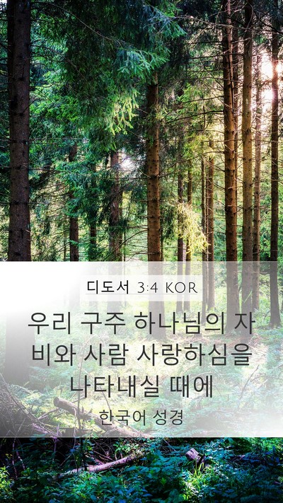 디도서 3:4 KOR Bible Verse Image