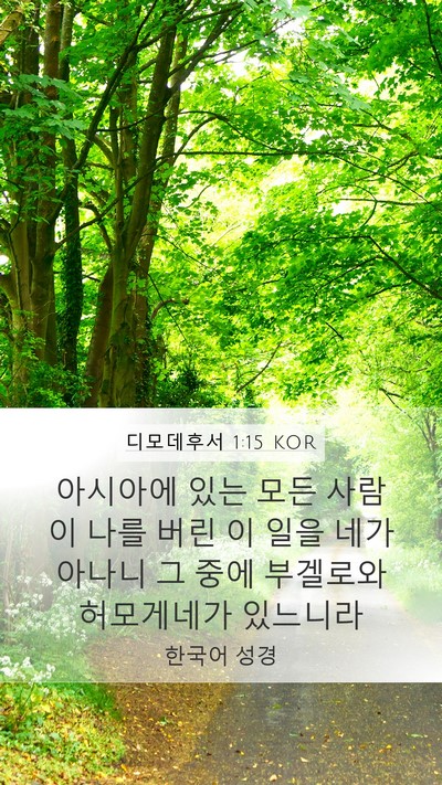 디모데후서 1:15 KOR Bible Verse Image