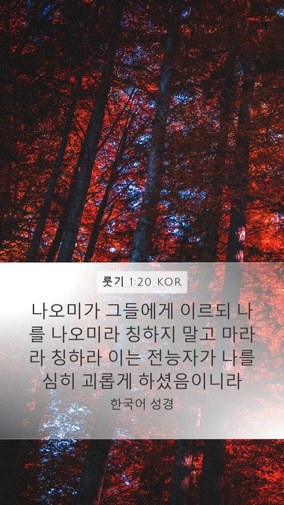 룻기 1:20 KOR Bible Verse Image