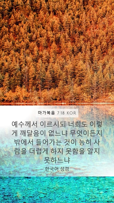 마가복음 7:18 KOR Bible Verse Image