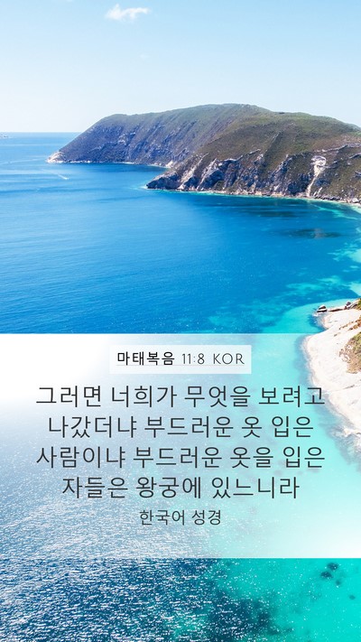 마태복음 11:8 KOR Bible Verse Image