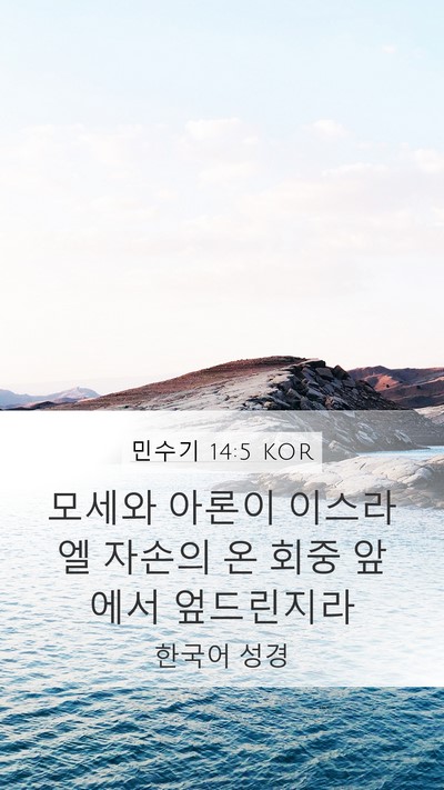 민수기 14:5 KOR Bible Verse Image