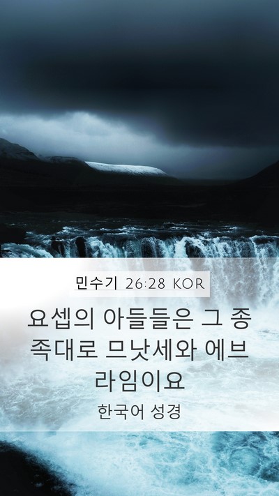 민수기 26:28 KOR Bible Verse Image