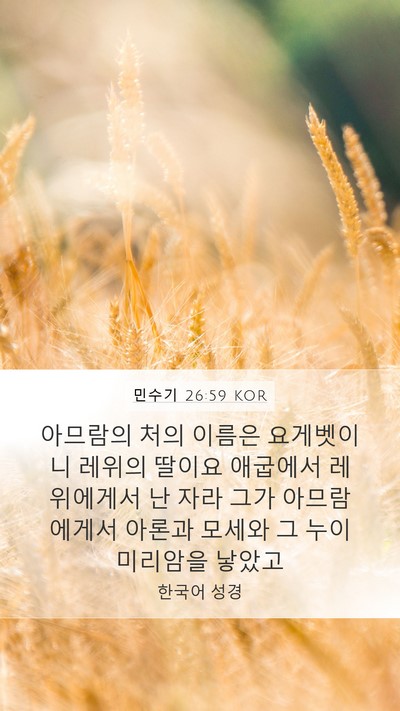민수기 26:59 KOR Bible Verse Image
