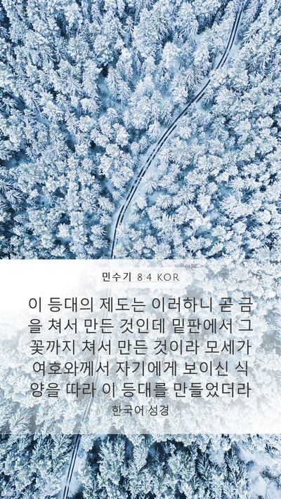 민수기 8:4 KOR Bible Verse Image
