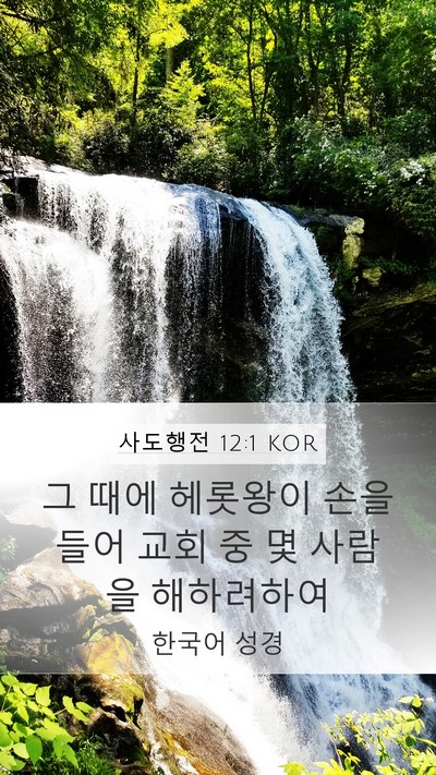 사도행전 12:1 KOR Bible Verse Image