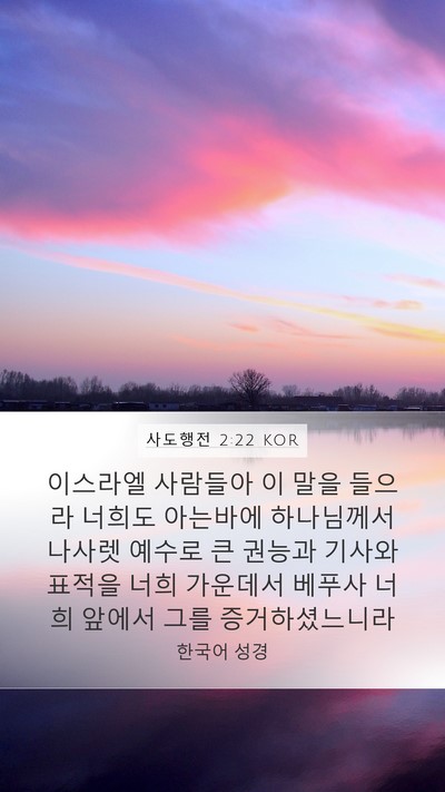 사도행전 2:22 KOR Bible Verse Image