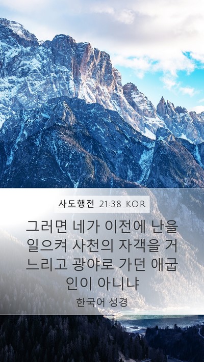사도행전 21:38 KOR Bible Verse Image
