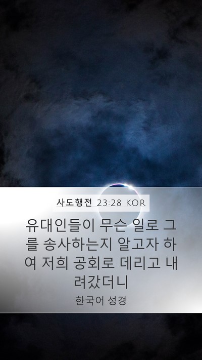 사도행전 23:28 KOR Bible Verse Image