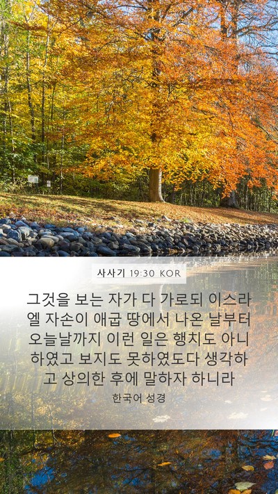 사사기 19:30 KOR Bible Verse Image