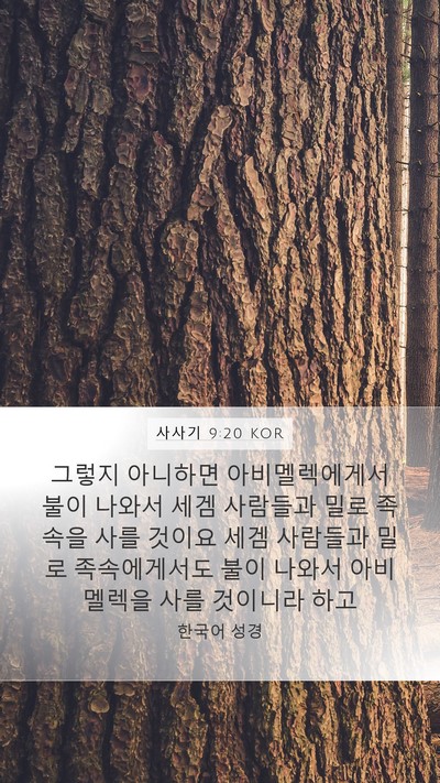 사사기 9:20 KOR Bible Verse Image