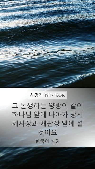 신명기 19:17 KOR Bible Verse Image