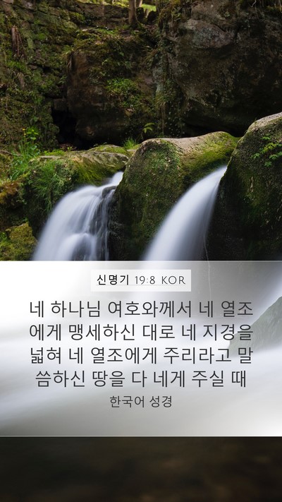 신명기 19:8 KOR Bible Verse Image