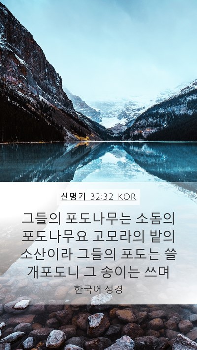 신명기 32:32 KOR Bible Verse Image