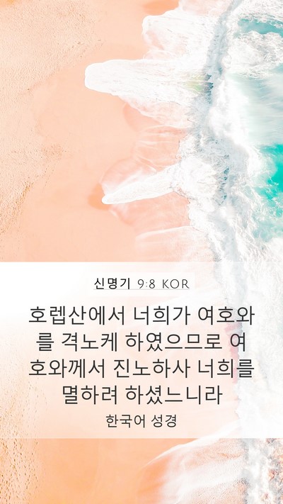 신명기 9:8 KOR Bible Verse Image