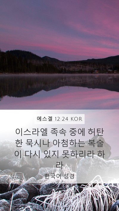 에스겔 12:24 KOR Bible Verse Image