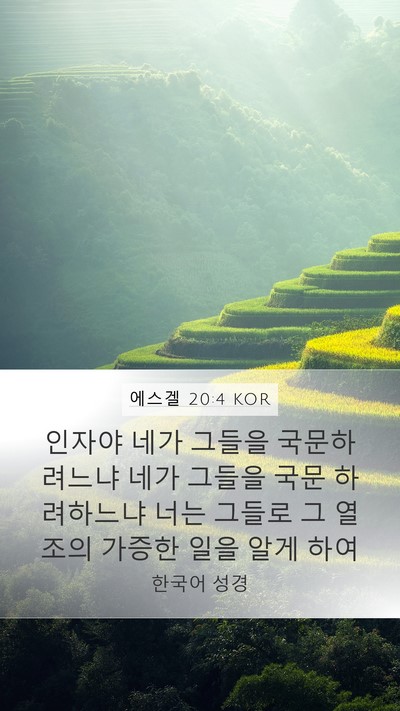 에스겔 20:4 KOR Bible Verse Image
