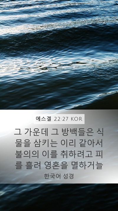 에스겔 22:27 KOR Bible Verse Image